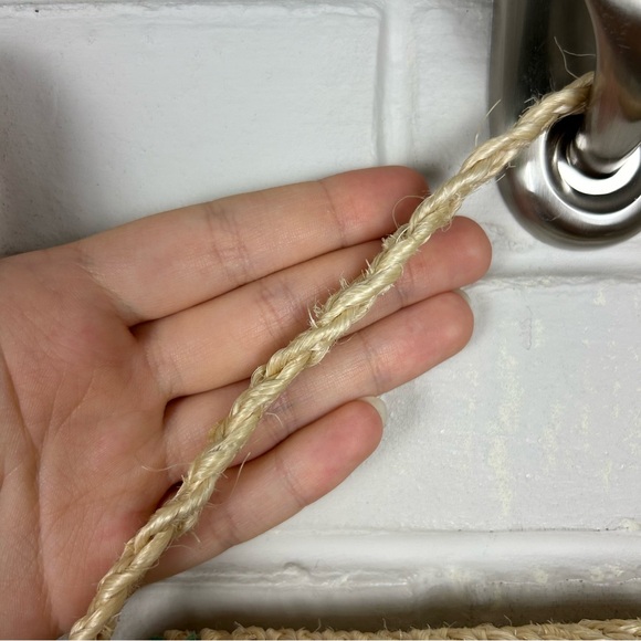 Vintage Straw Woven Floral Small Handbag - Picture 2 of 11